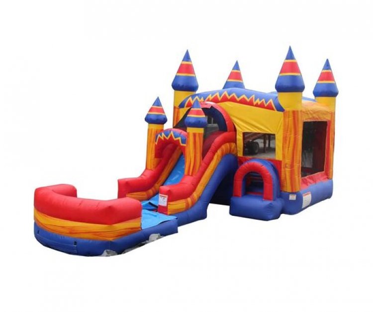 SuperHero Bounce House With XL Slide Combo