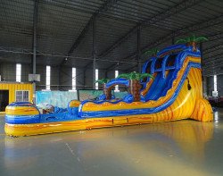 18ft Laval Falls hybrid palms top 681 4 1140x900 20ft Double Lane Paradise Palms Water Slide