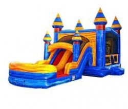 Melting Artic Bounce House With Double Slide Combo