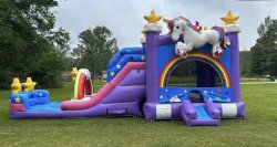 unii 1693708759 Unicorn XL Wet Dry Combo Water Slide & Bounce House