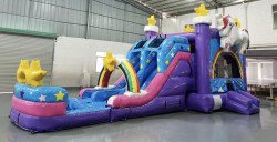 uniii 1693708759 Unicorn XL Wet Dry Combo Water Slide & Bounce House