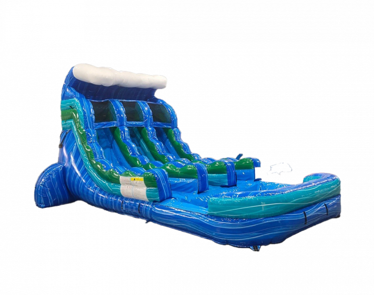 16ft Tropical Wave Center Climb Water Slide