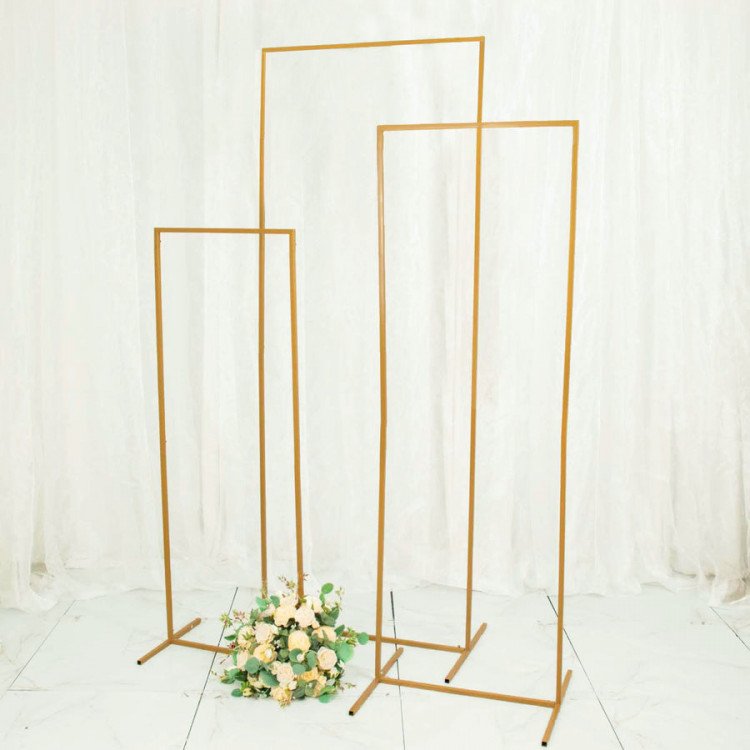 Gold Metal Arch Square - 3.5ft