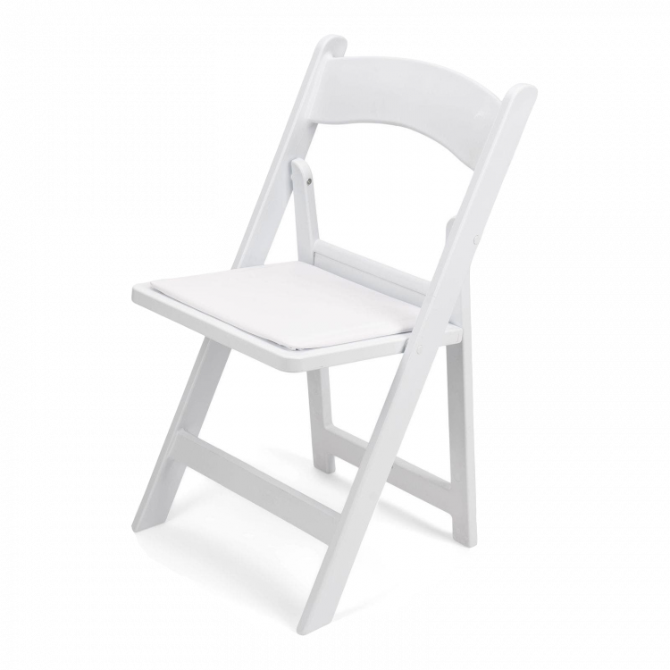 White Resin Padded Garden Chair