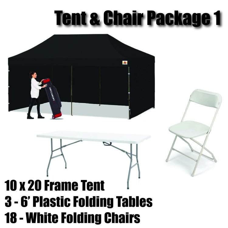 10 x 20 Tent, Tables and Chairs Pack