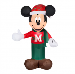 3.5 FT Mickey Holiday Inflatable with LED Lights