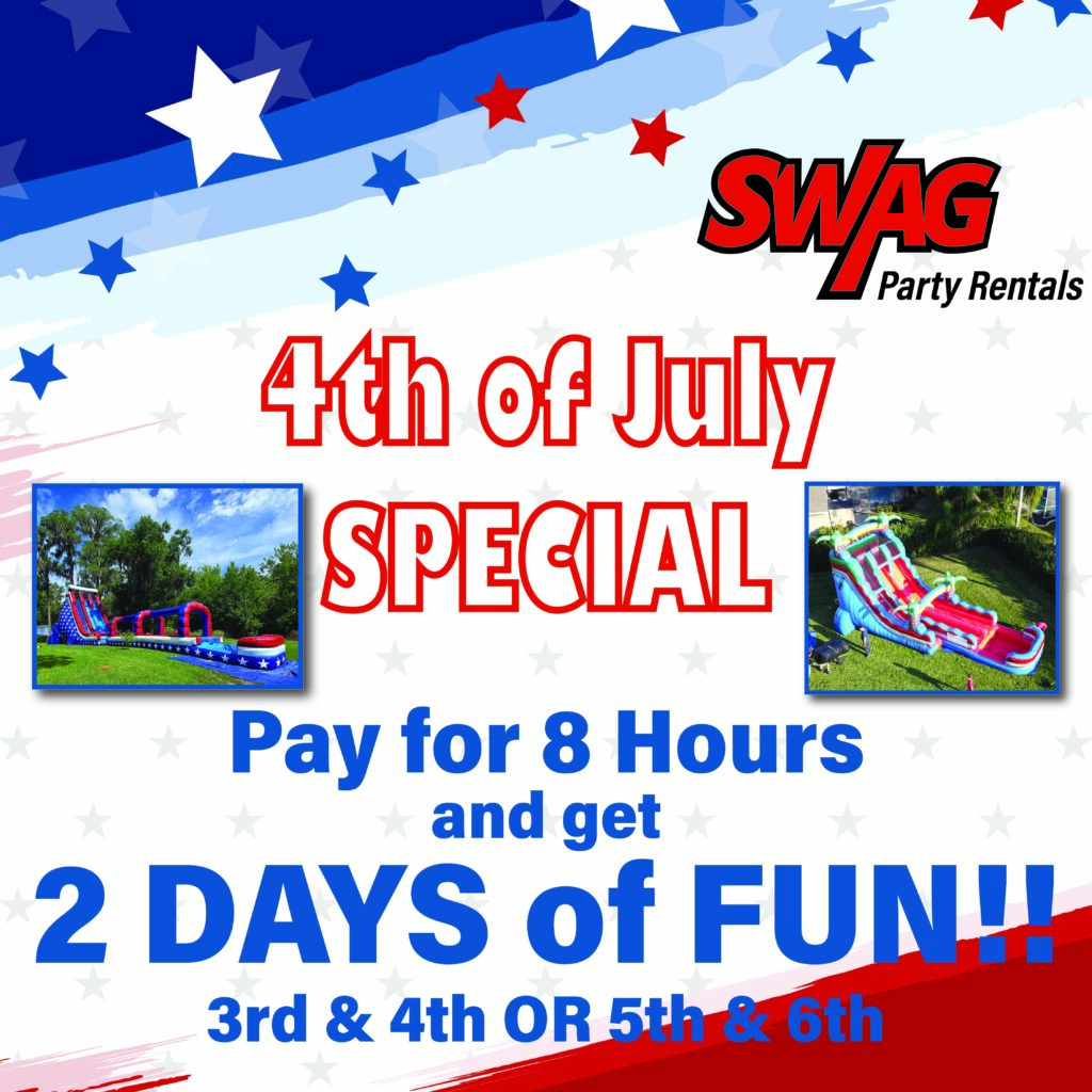 4th of july bounce house special