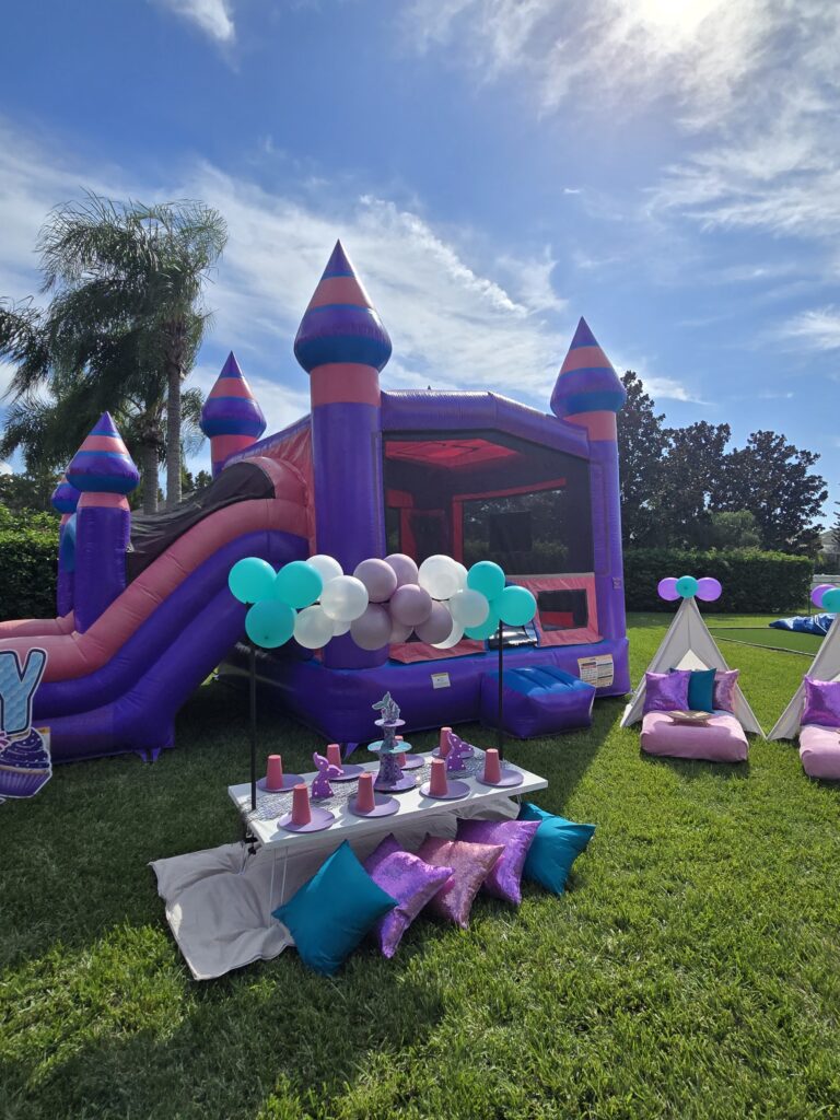 mermaid bounce house birthday party