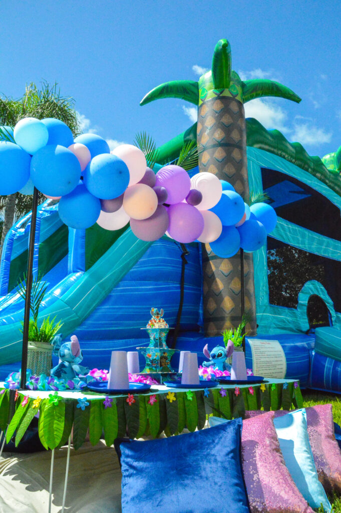 pink stitch birthday party