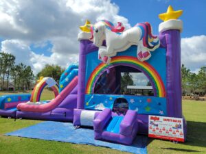 Bounce house rental in Odessa FL backyard birthday party