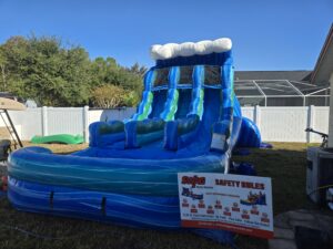 center climb tropical wave water slide rental Trinity Florida