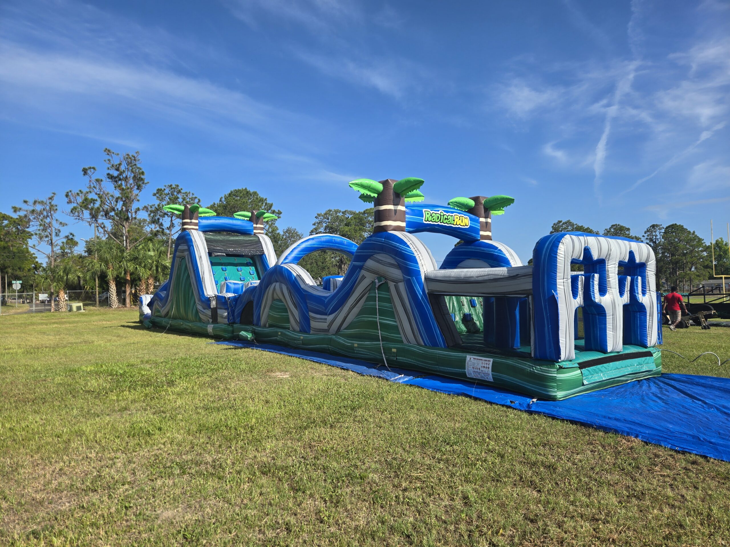 inflatable obstacle course rental for school field day in Trinity Florida