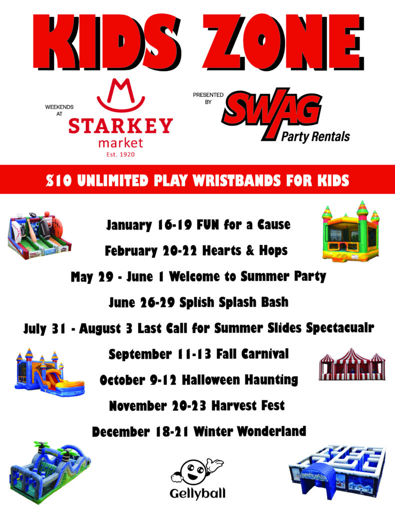 Starkey Market Kids Zones 2026 Flyer 1 SWAG KIDS' ZONES