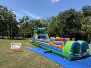 inflatable obstacle course rental New Port Richey Florida church festival