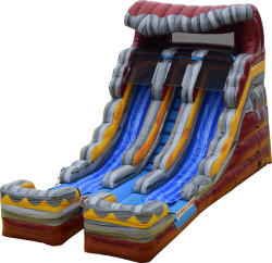 16ft Dual Lane Volcano Water Slide