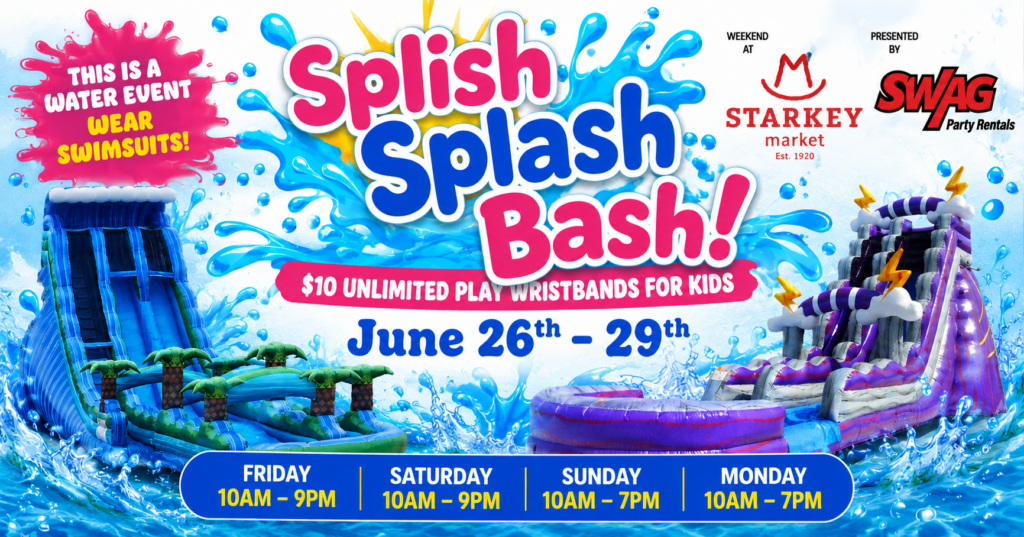 Splish Splash Bash at Starkey Market Waterslide KidsZone