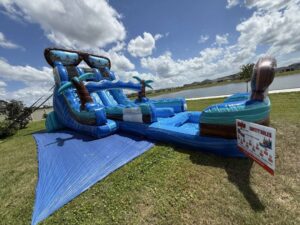 Summer birthday party water slide rental