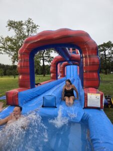 Backyard water slide party in Palm Harbor