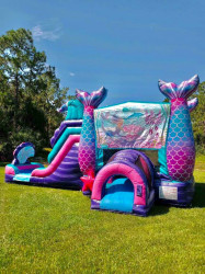 mermaid20combo 1784065794 Mermaid Wet/Dry Combo Dual LaneWater Slide & Bounce House
