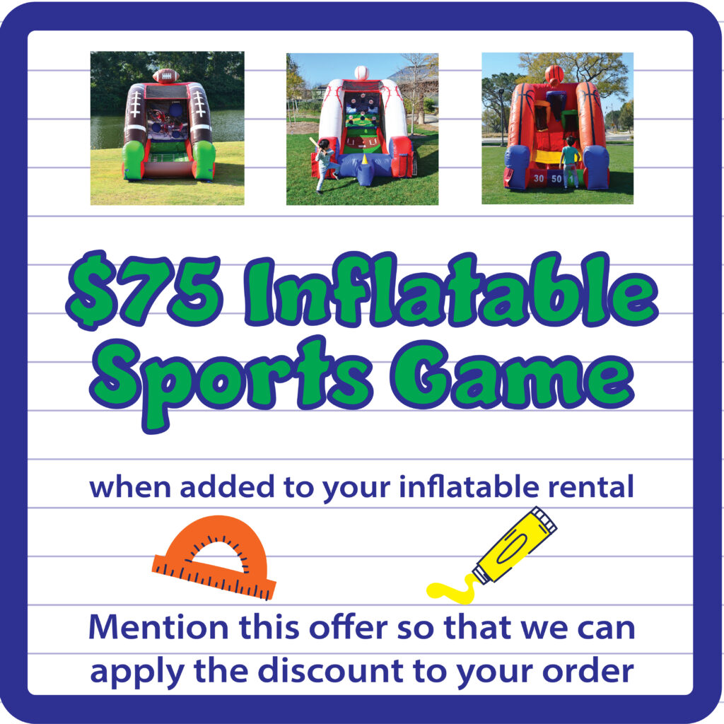 inflatable sports game deal odessa fl Deals