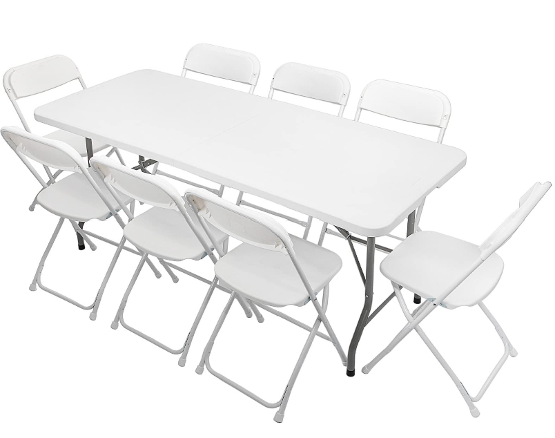 plastic tables & chairs deal