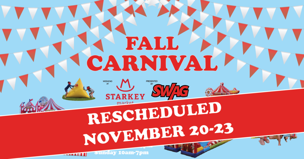 carnival fb event header 2026 rescheduled 2 SWAG KIDS' ZONES
